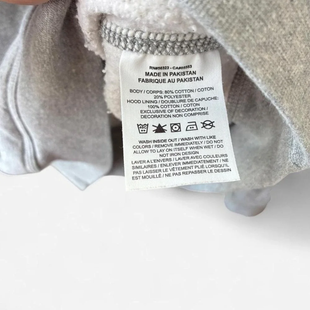Nike grey cotton hoodie with‎ embroidered swoosh Size M